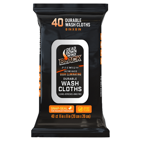 BLACK PREMIUM Wash Cloths 40 ct