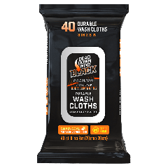BLACK PREMIUM Wash Cloths 40 ct