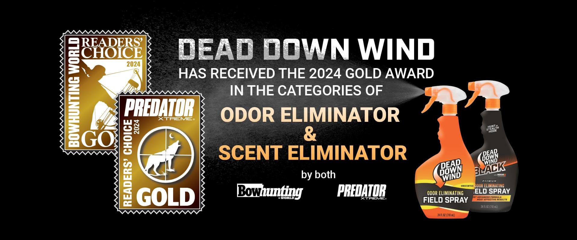 Dead Down Wind receives 2024 Gold Award - Odor Eliminator and Scent Eliminator